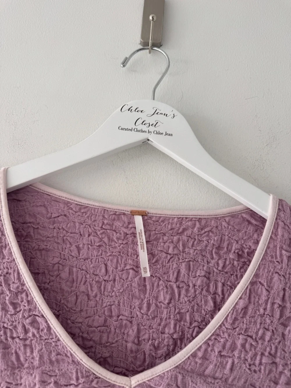 FREE PEOPLE Krystal V Neck Tee XS